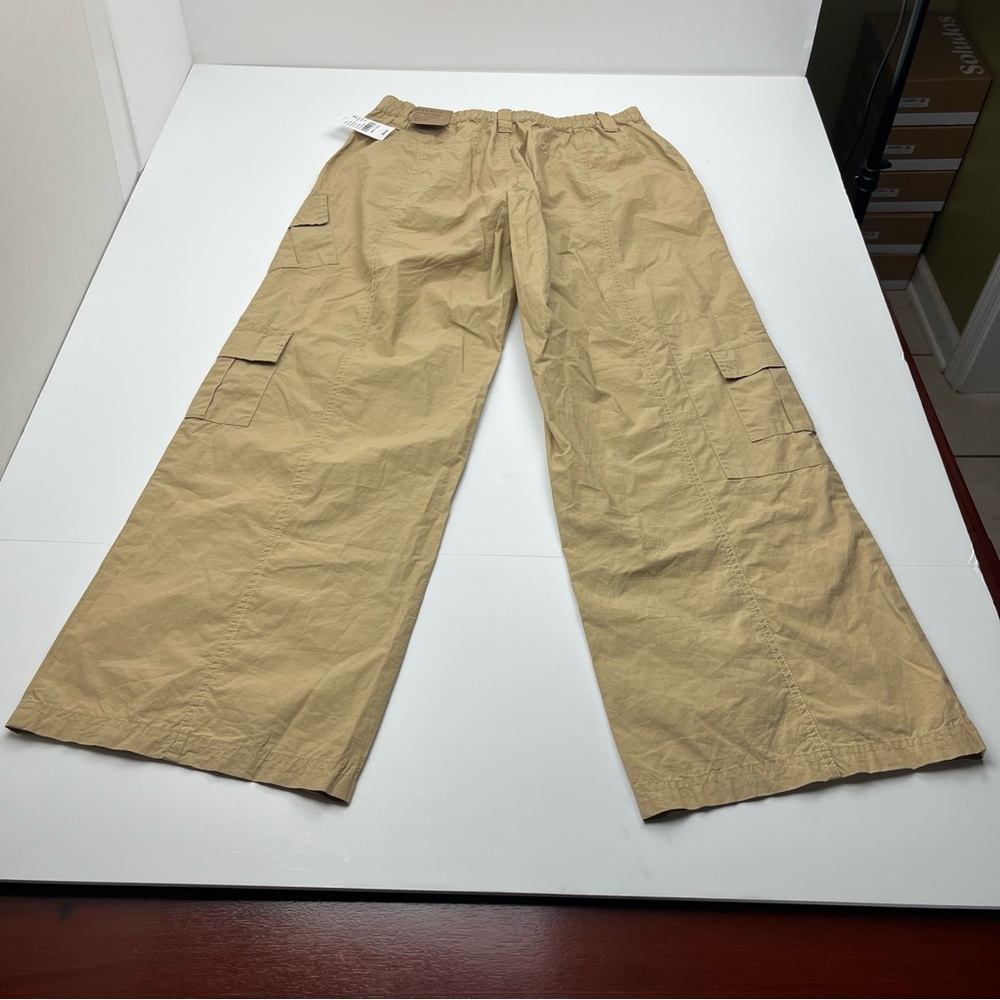 Pacsun Low Rise Puddle Khaki Tan Womens Size Medium Pant Cargo Relaxed NEW - Picture 15 of 15